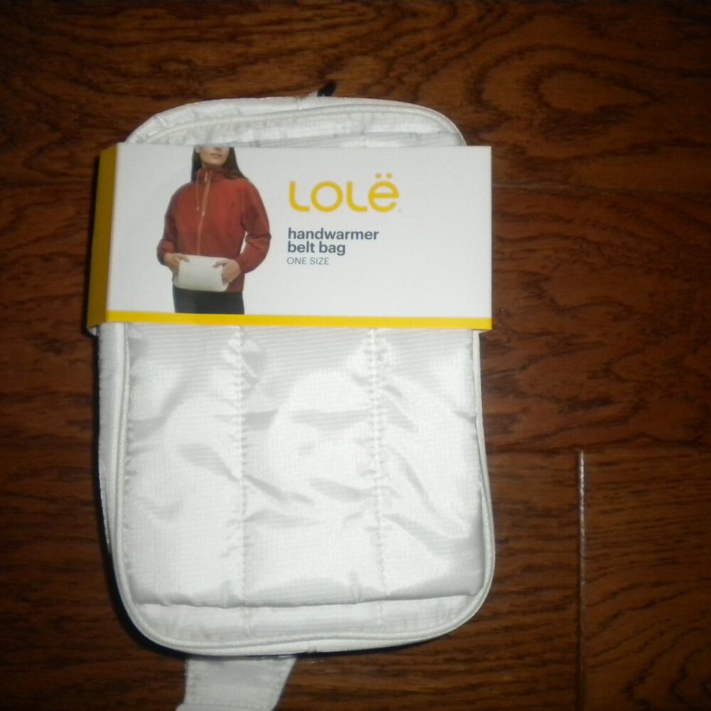 Lolë Unisex Handwarmer Cream Belt Bag NWT - Picture 5 of 6